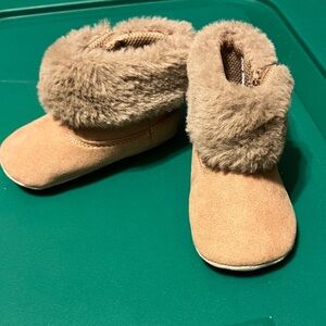 STRIDE RITE Baby Boys Surprize Stride Rite 6-12 mo Darby Faux Fur Brown Boots